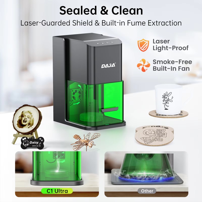 Portable Fully Enclosed Safe D - Laser Marking Machine recension och pris