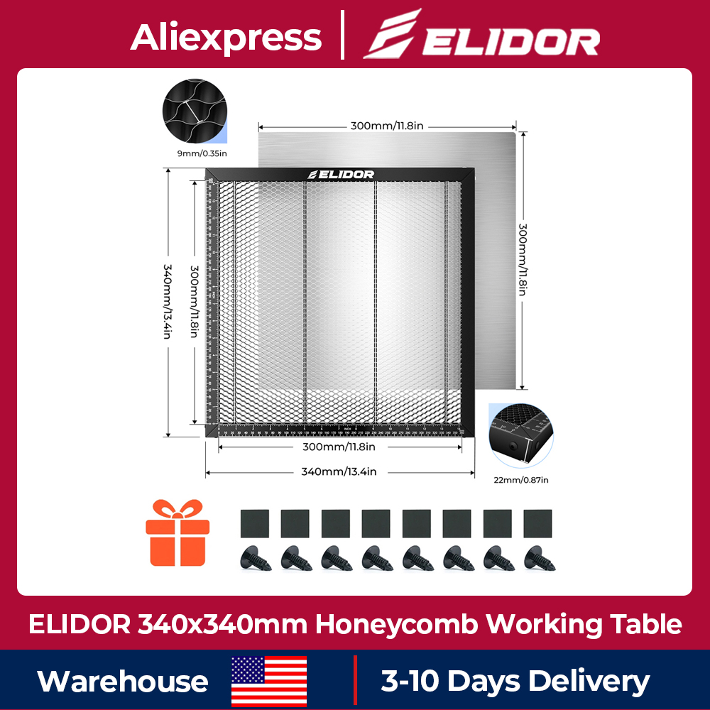 ELIDOR Honeycomb Working Table - Honeycomb Laser Bed recension och pris